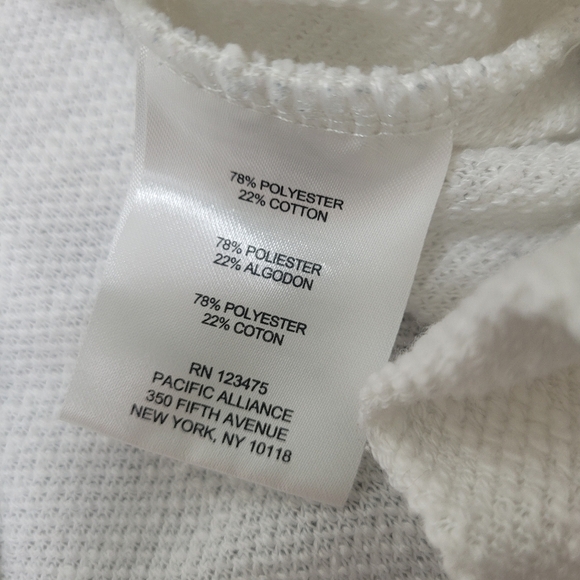 Jones New York Signature White Cowl Neck Hi Low Tunic Sweater Size Large - Picture 5 of 14